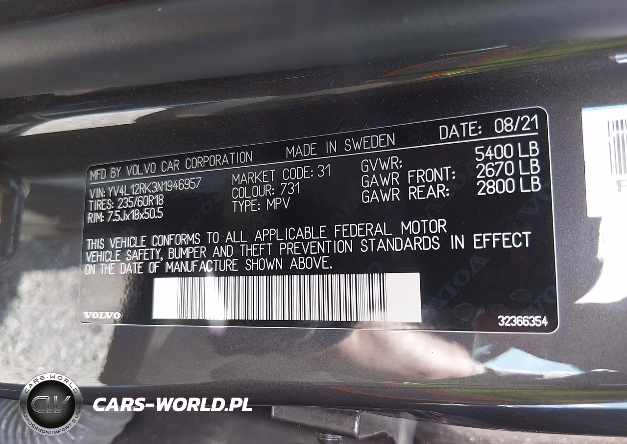 2022 Volvo Xc60 B5 Momentum VIN:YV4L12RK3N1946957 - 9