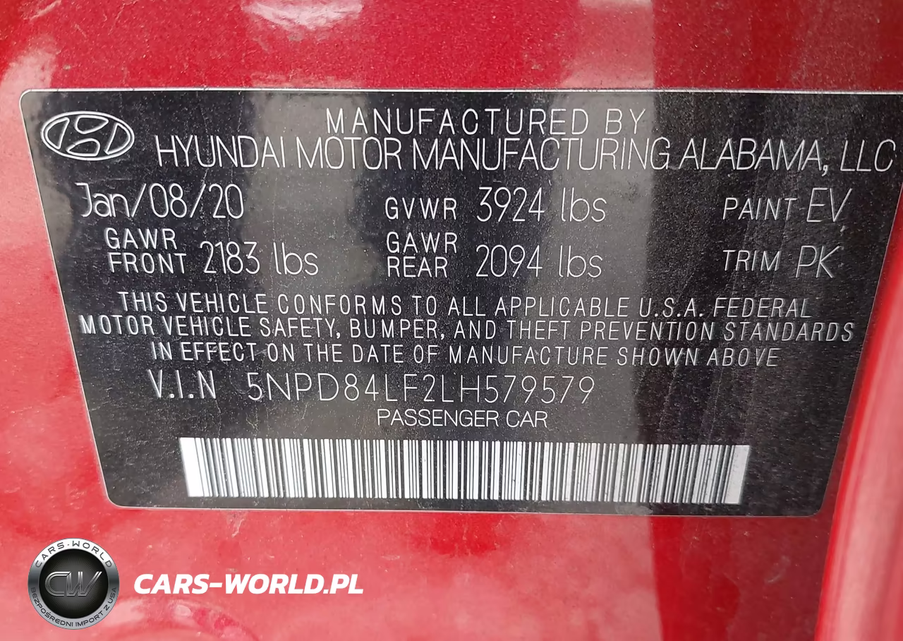 2020 Hyundai Elantra Sel VIN:5NPD84LF2LH579579 - 9