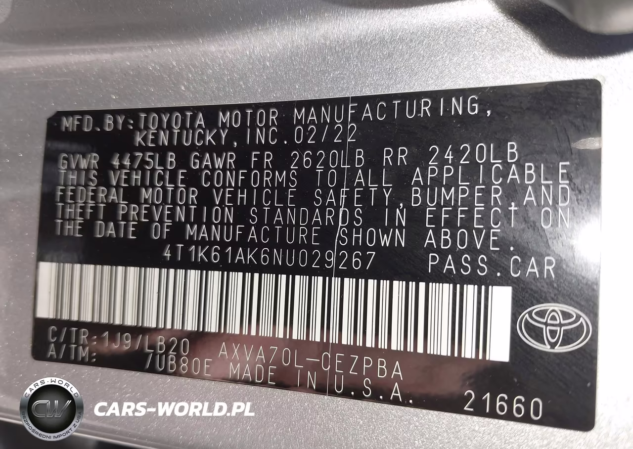 2022 Toyota Camry Xse VIN:4T1K61AK6NU029267 - 9