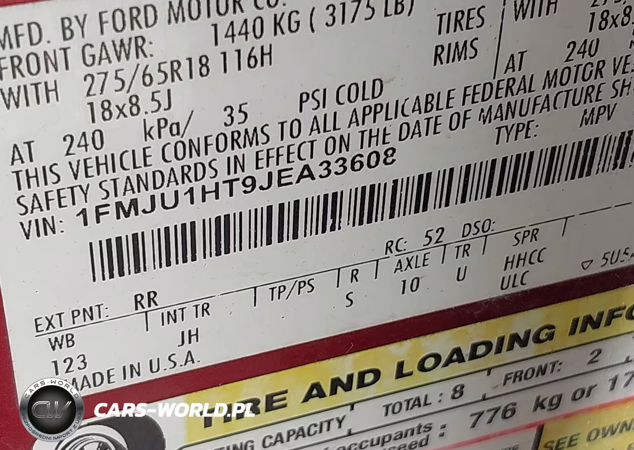 2018 Ford Expedition Xlt VIN:1FMJU1HT9JEA33608 - 9
