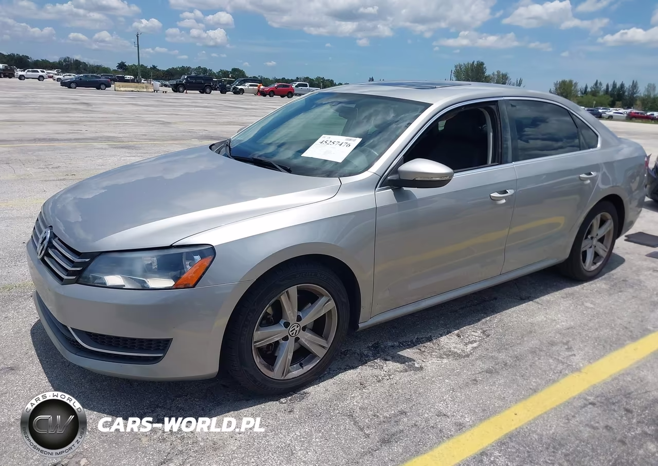 2012 Volkswagen Passat 2.5L Se VIN:1VWBP7A39CC005011 - 2
