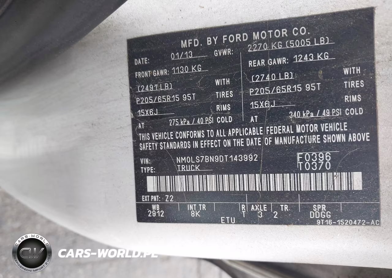 2013 Ford Transit Connect Xlt VIN:NM0LS7BN9DT143992 - 9