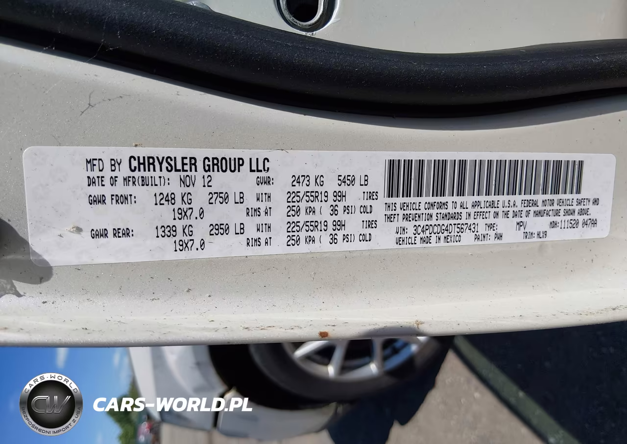 2013 Dodge Journey Crew VIN:3C4PDCDG4DT567431 - 9