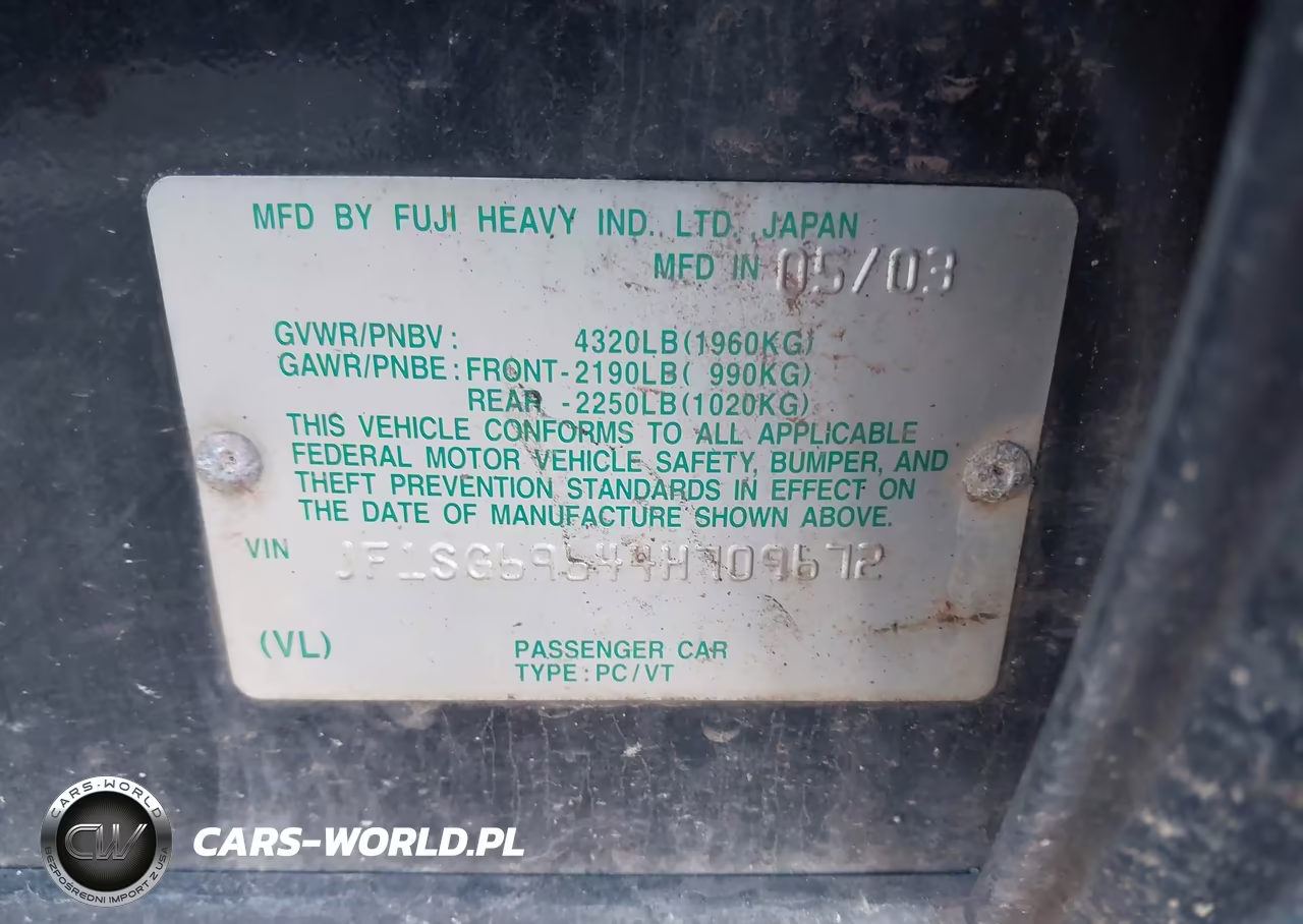 2004 Subaru Forester 2.5Xt VIN:JF1SG69644H709672 - 9