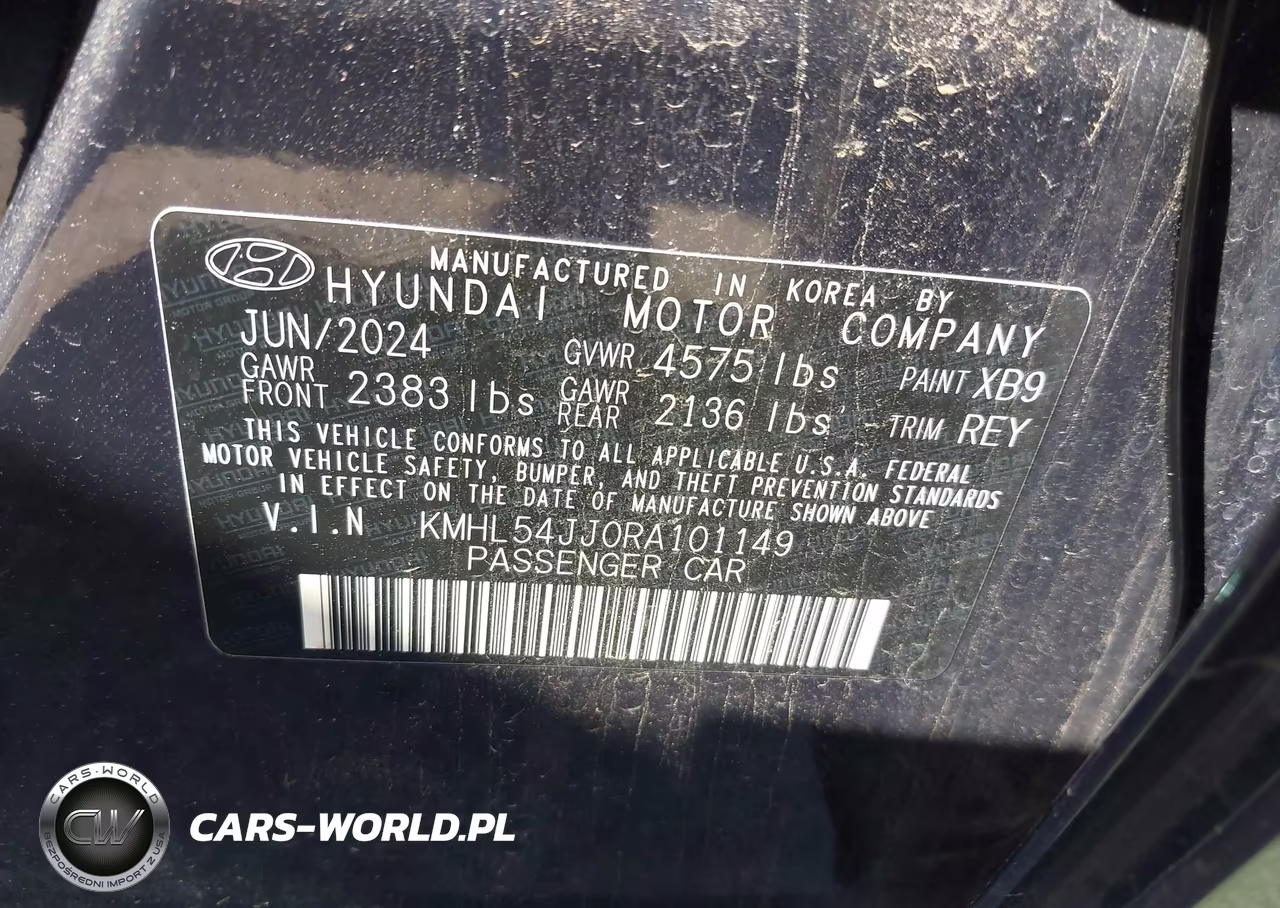 2024 Hyundai Sonata Hybrid Limited VIN:KMHL54JJ0RA101149 - 9