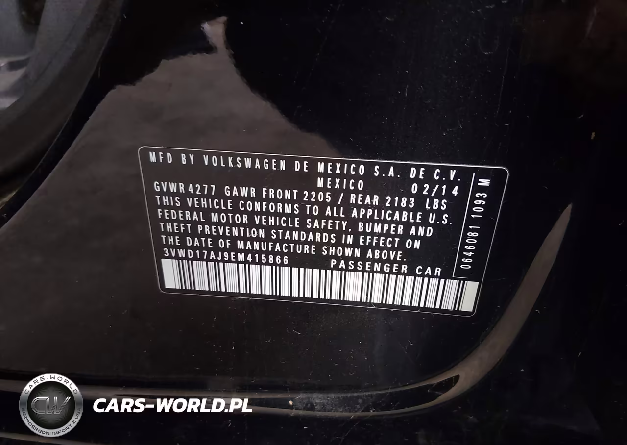 2014 Volkswagen Jetta 1.8T Se VIN:3VWD17AJ9EM415866 - 9
