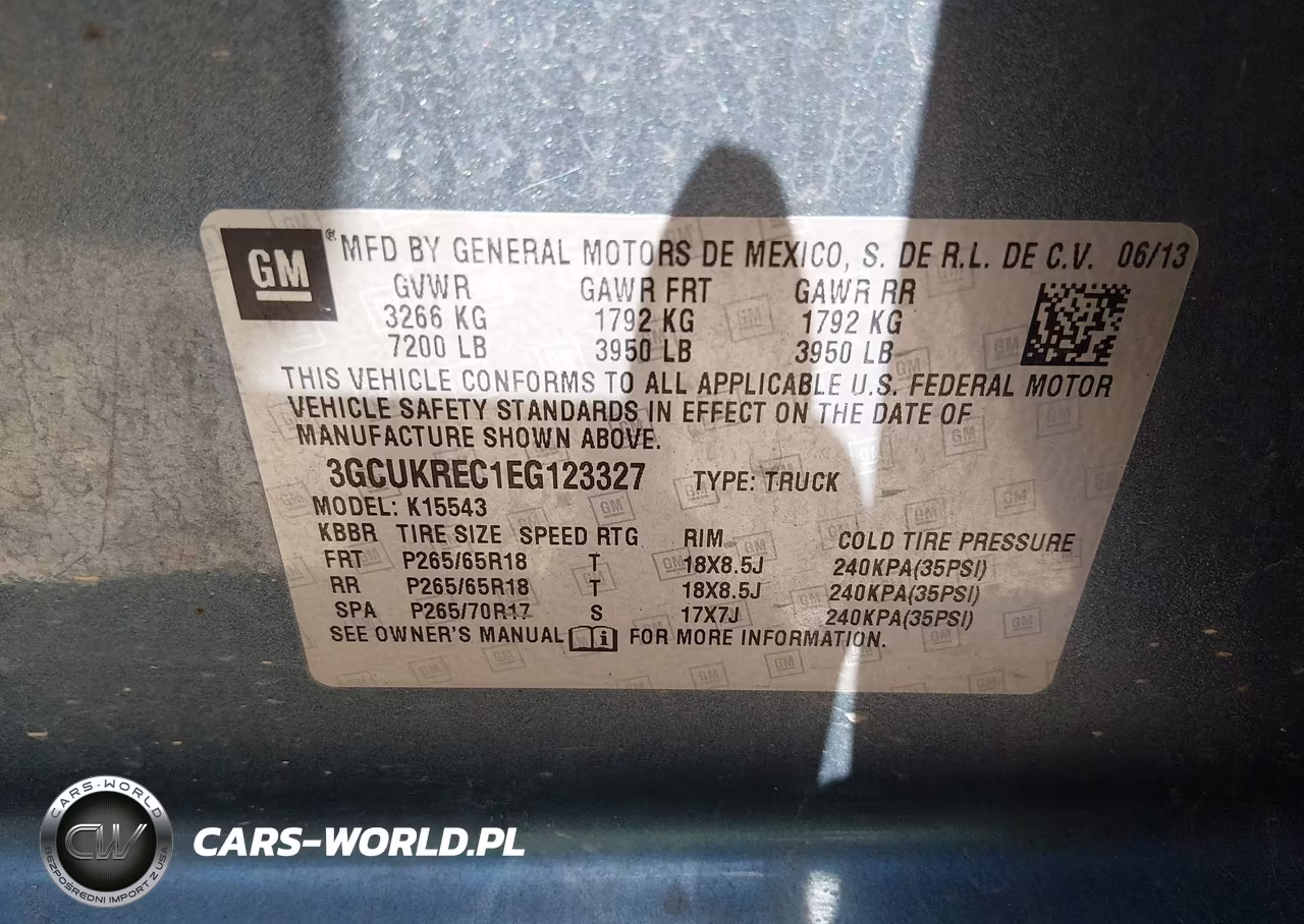 2014 Chevrolet Silverado 1500 1Lt VIN:3GCUKREC1EG123327 - 9