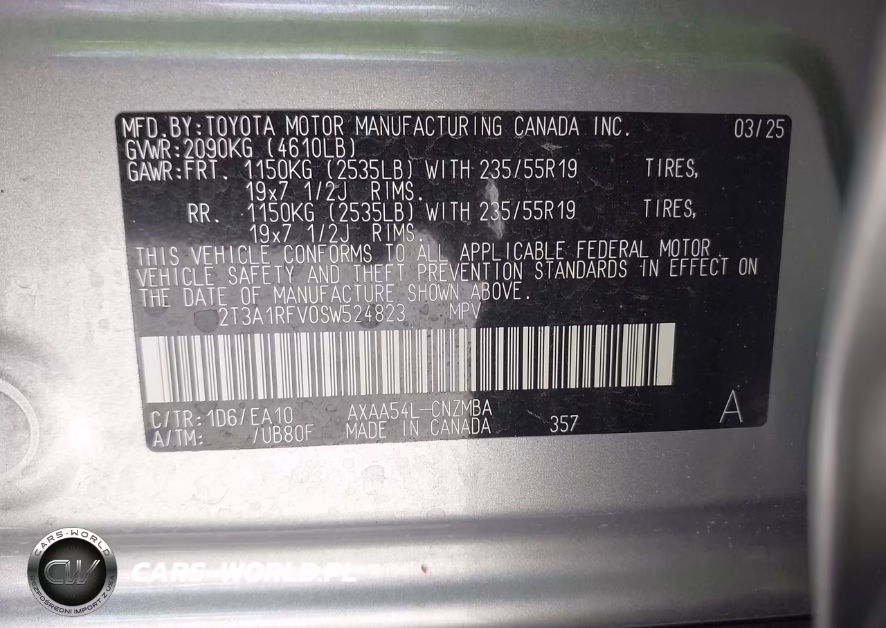 2025 Toyota Rav4 Xle Premium VIN:2T3A1RFV0SW524823 - 9
