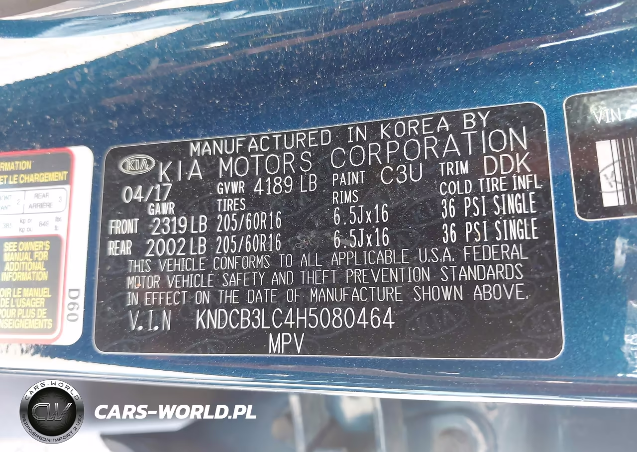 2017 Kia Niro Lx VIN:KNDCB3LC4H5080464 - 9
