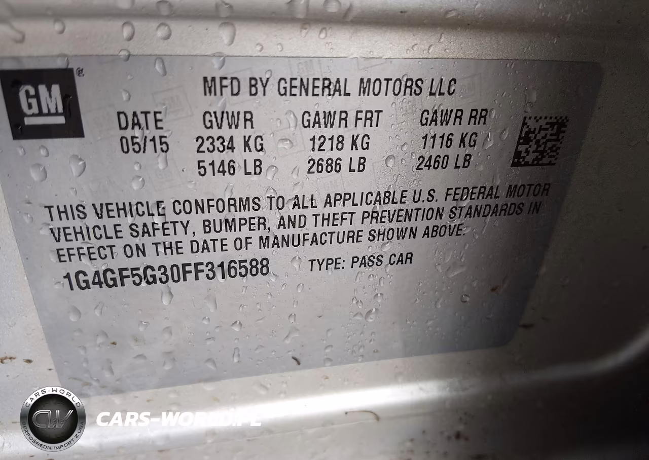 2015 Buick Lacrosse Premium Ii VIN:1G4GF5G30FF316588 - 9
