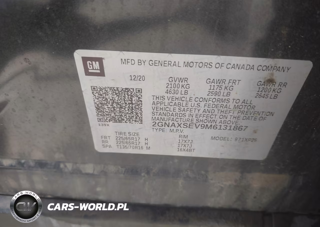 2021 Chevrolet Equinox Awd Ls VIN:2GNAXSEV9M6131867 - 9