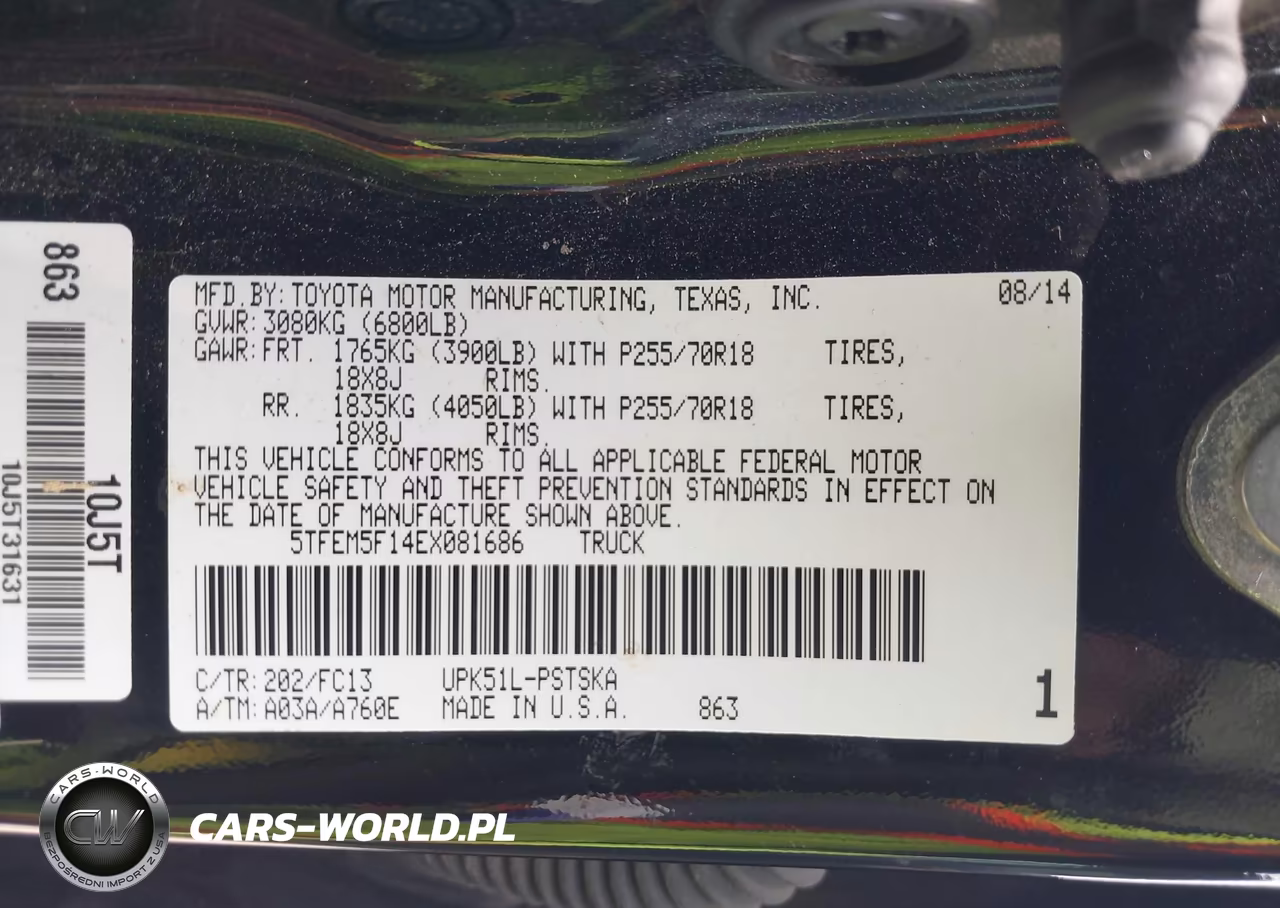 2014 Toyota Tundra Sr5 4.6L V8 VIN:5TFEM5F14EX081686 - 9