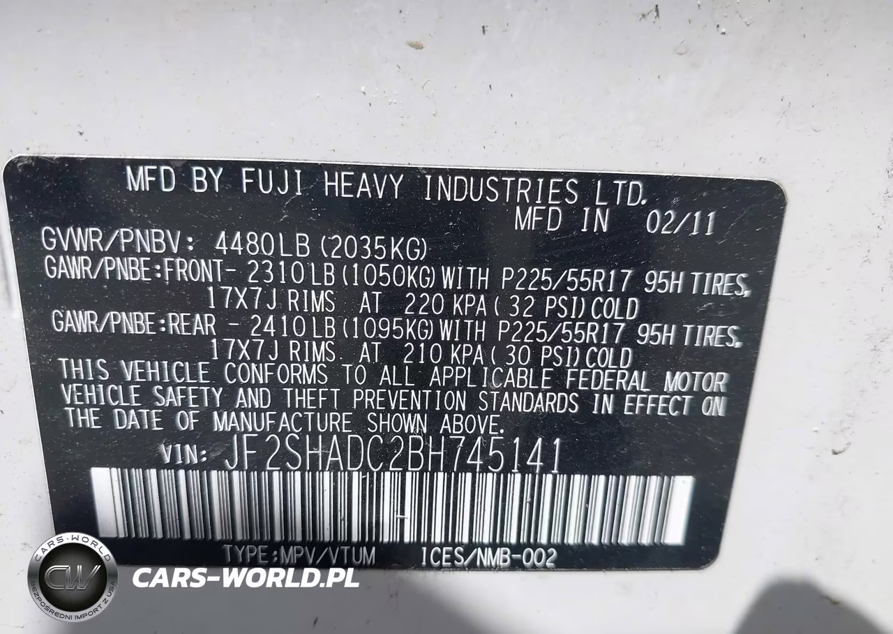 2011 Subaru Forester 2.5X Premium VIN:JF2SHADC2BH745141 - 9