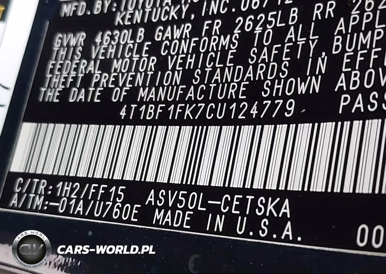 2012 Toyota Camry Se VIN:4T1BF1FK7CU124779 - 9
