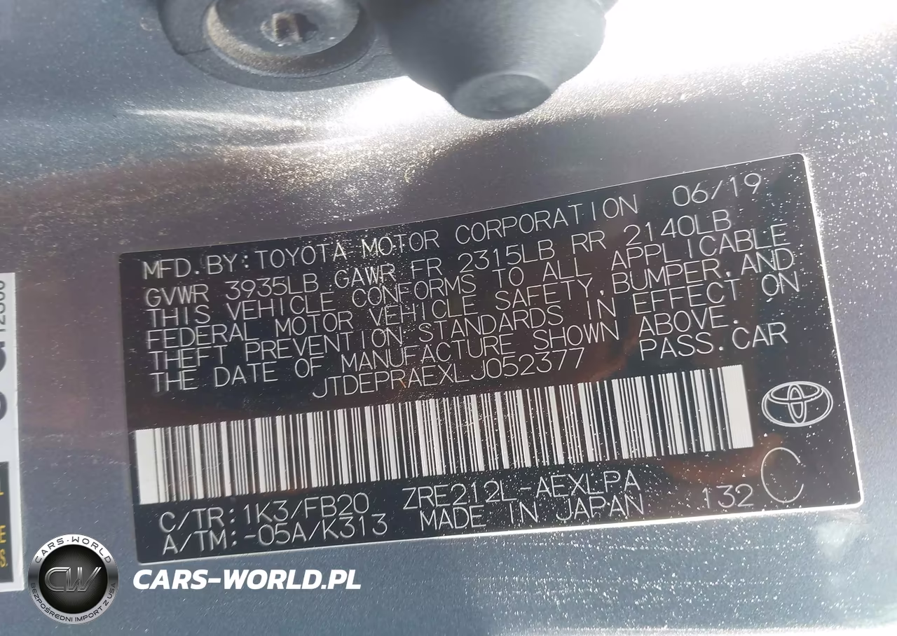 2020 Toyota Corolla Le VIN:JTDEPRAEXLJ052377 - 9
