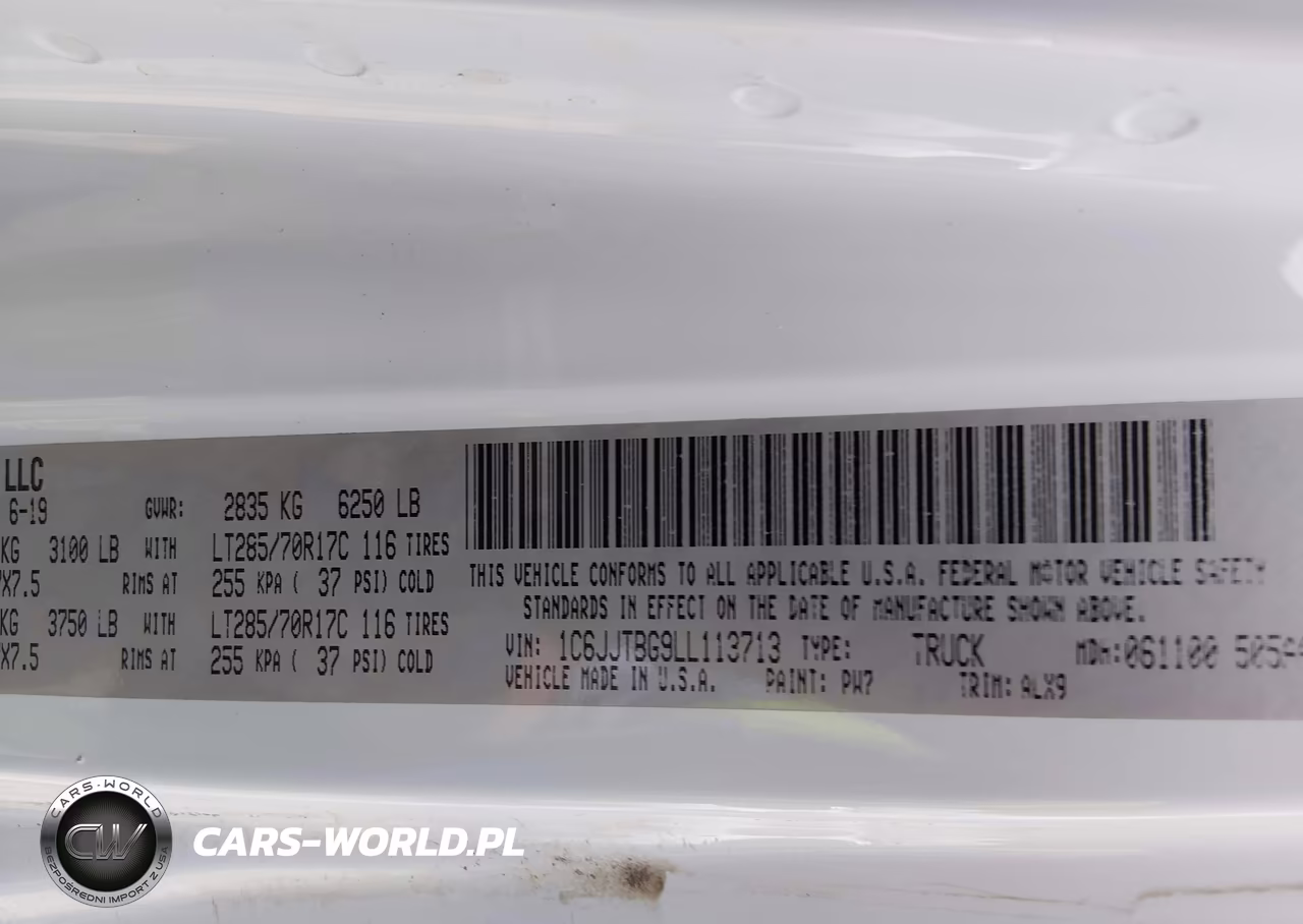 2020 Jeep Gladiator Rubicon 4X4 VIN:1C6JJTBG9LL113713 - 9