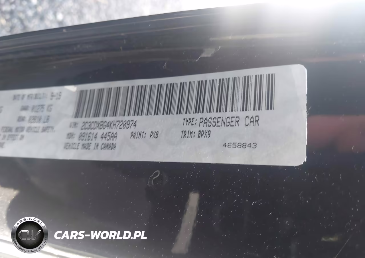 2019 Dodge Charger Sxt Rwd VIN:2C3CDXBG4KH720974 - 9