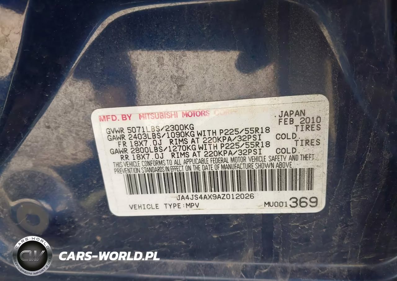 2010 Mitsubishi Outlander Xls VIN:JA4JS4AX9AZ012026 - 9