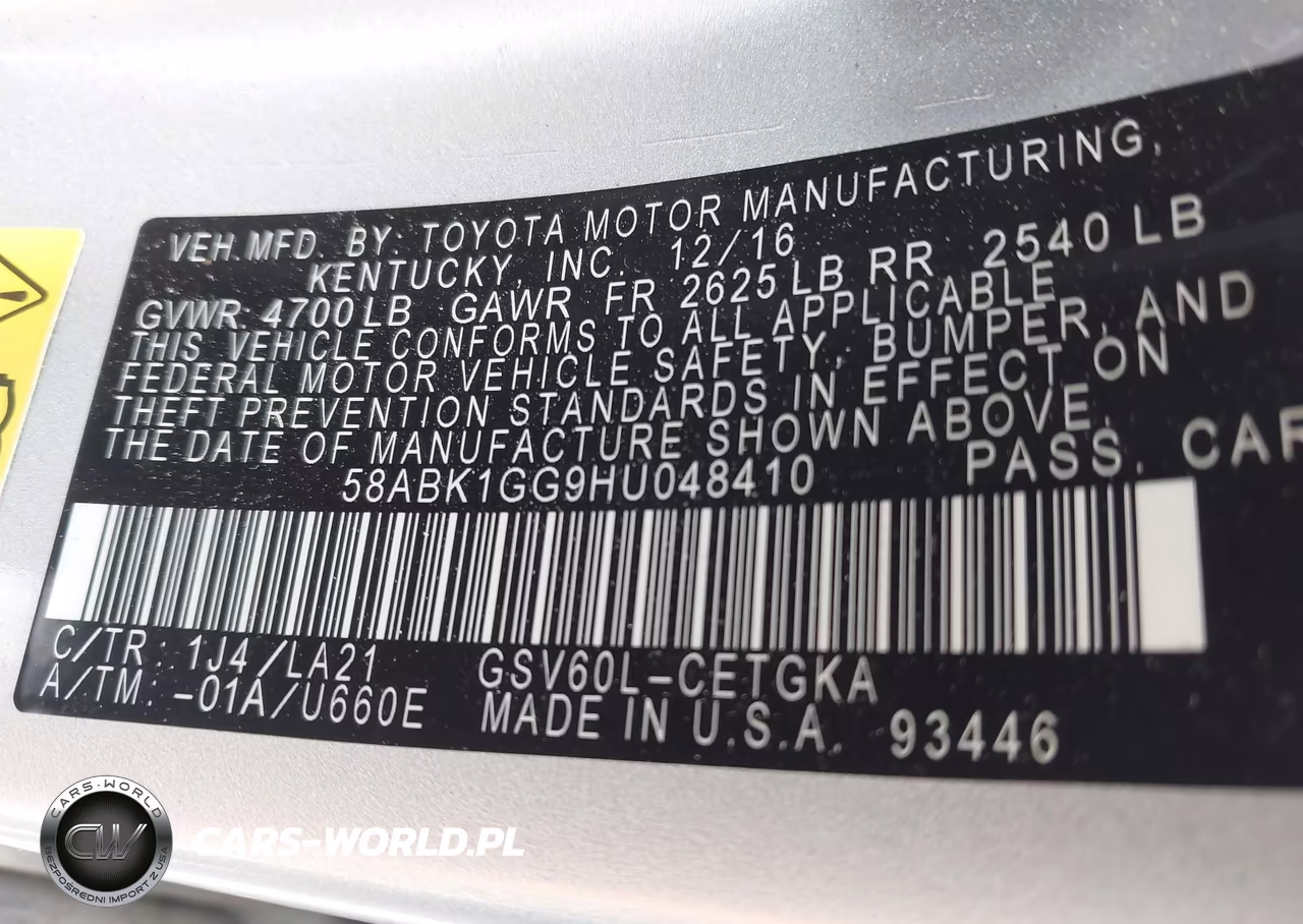 2017 Lexus Es 350 VIN:58ABK1GG9HU048410 - 9