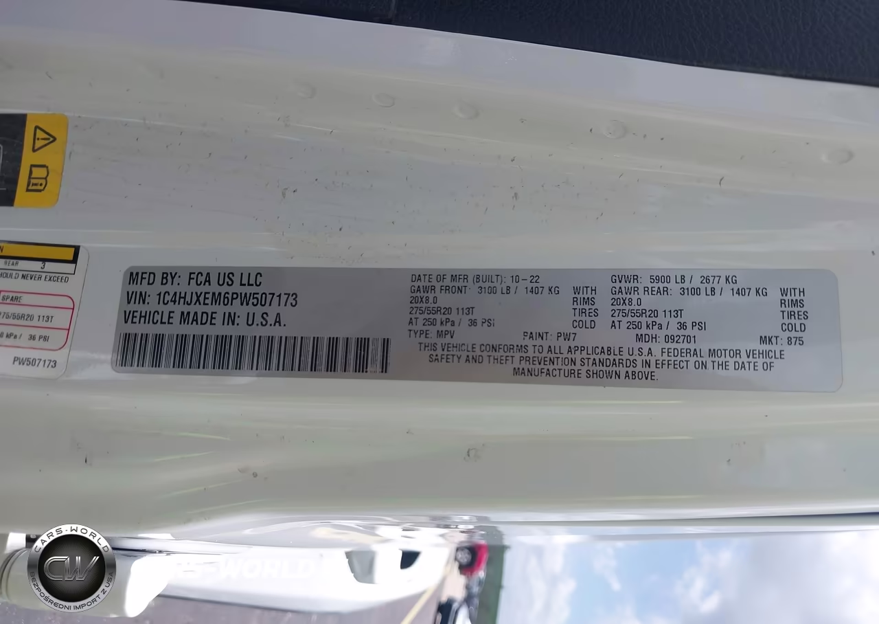 2023 Jeep Wrangler 4-Door High Altitude 4X4 VIN:1C4HJXEM6PW507173 - 9