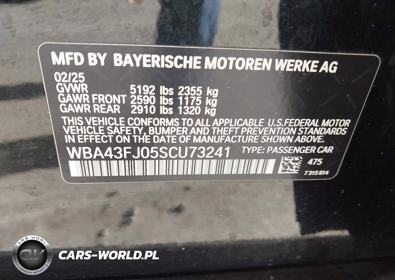 2025 BMW 530I VIN:WBA43FJ05SCU73241 - 9