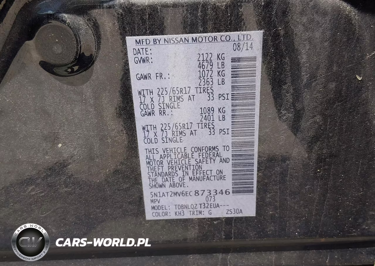 2014 Nissan Rogue Sv VIN:5N1AT2MV6EC873346 - 9