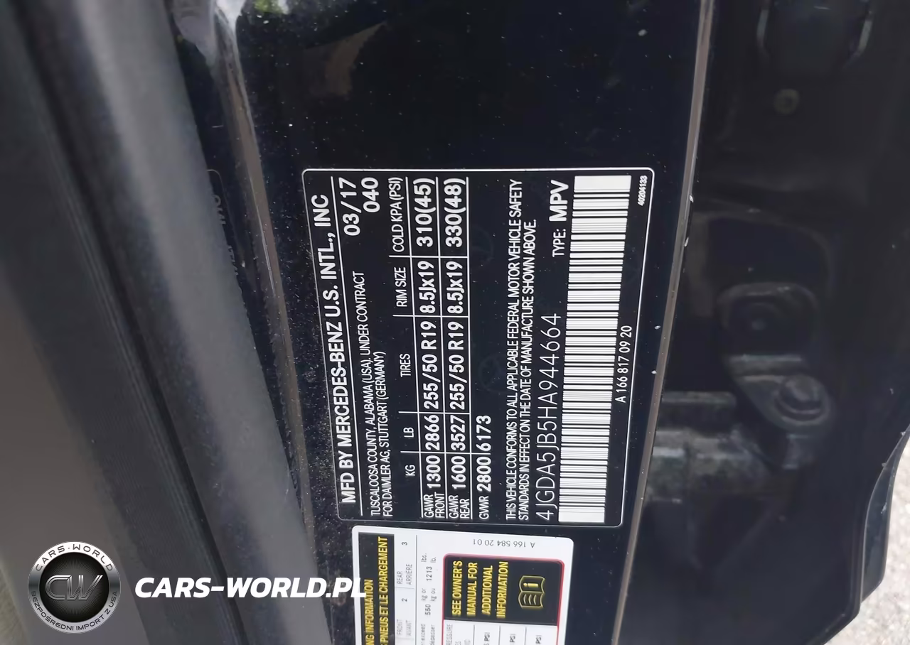 2017 Mercedes-Benz Gle 350 VIN:4JGDA5JB5HA944664 - 9