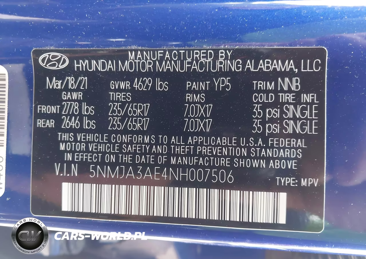 2022 Hyundai Tucson Se VIN:5NMJA3AE4NH007506 - 9