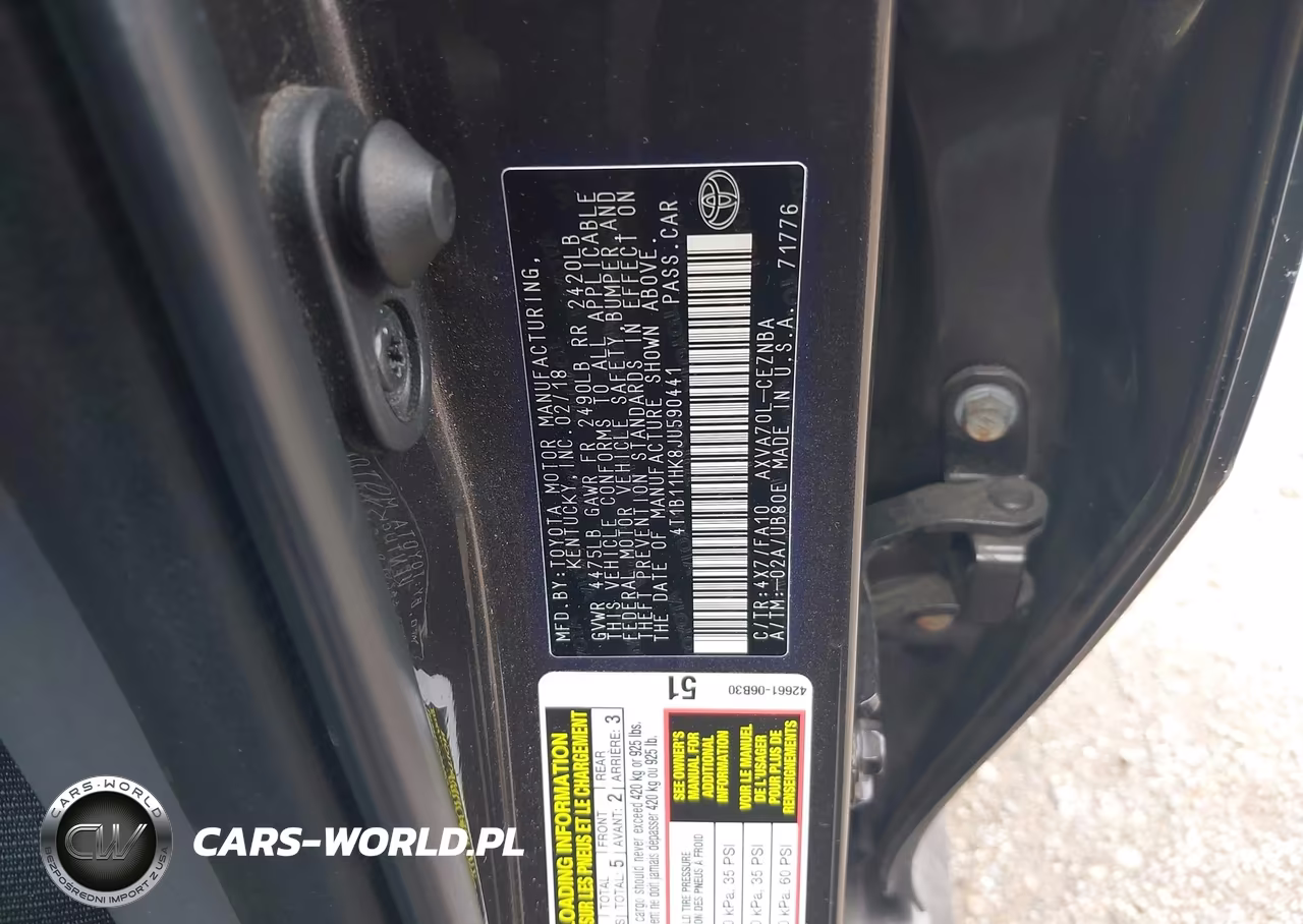 2018 Toyota Camry Le VIN:4T1B11HK8JU590441 - 9