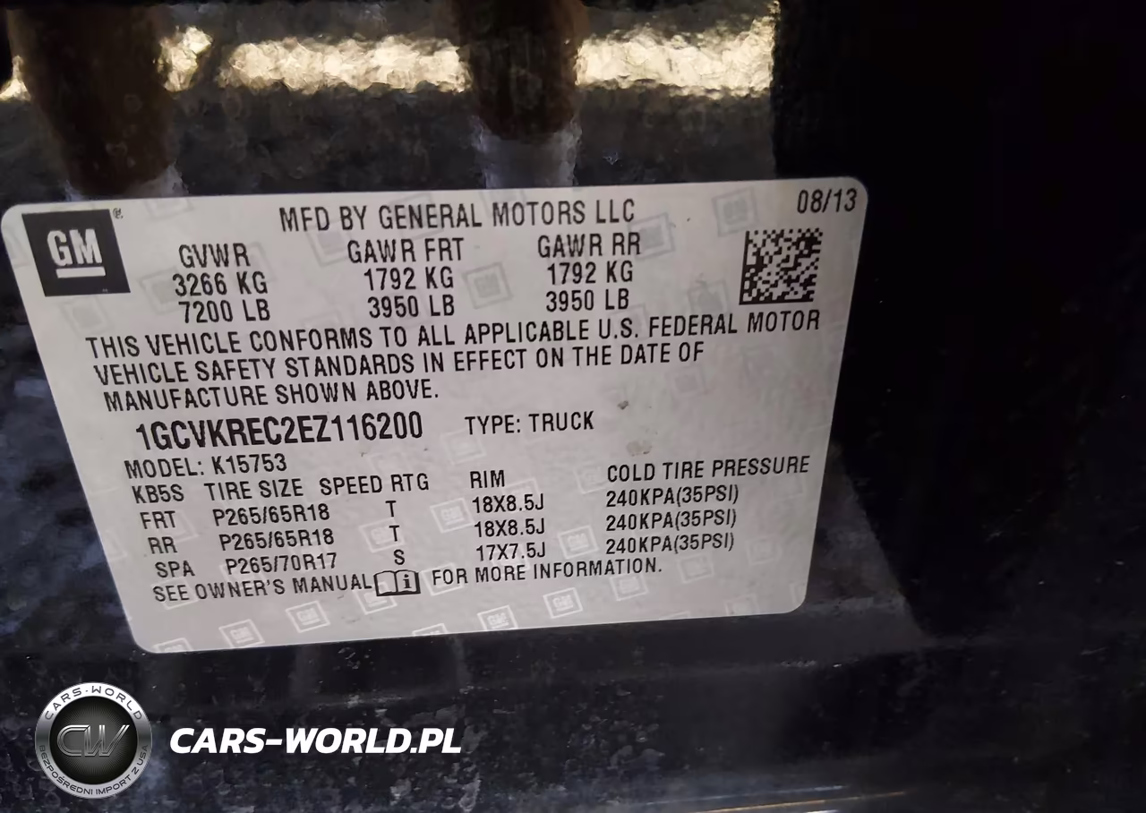 2014 Chevrolet Silverado 1500 2Lt VIN:1GCVKREC2EZ116200 - 9