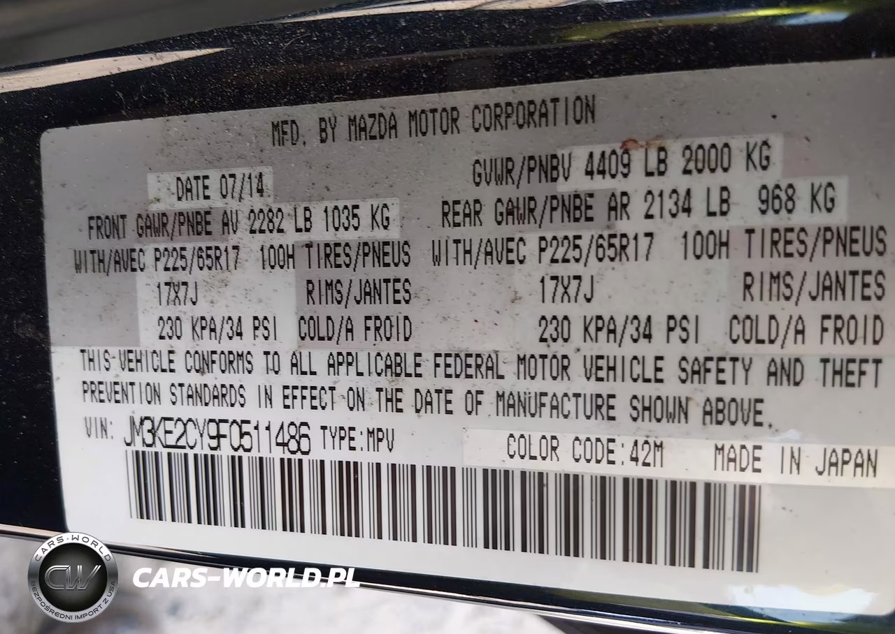 2015 Mazda Cx-5 Touring VIN:JM3KE2CY9F0511486 - 9