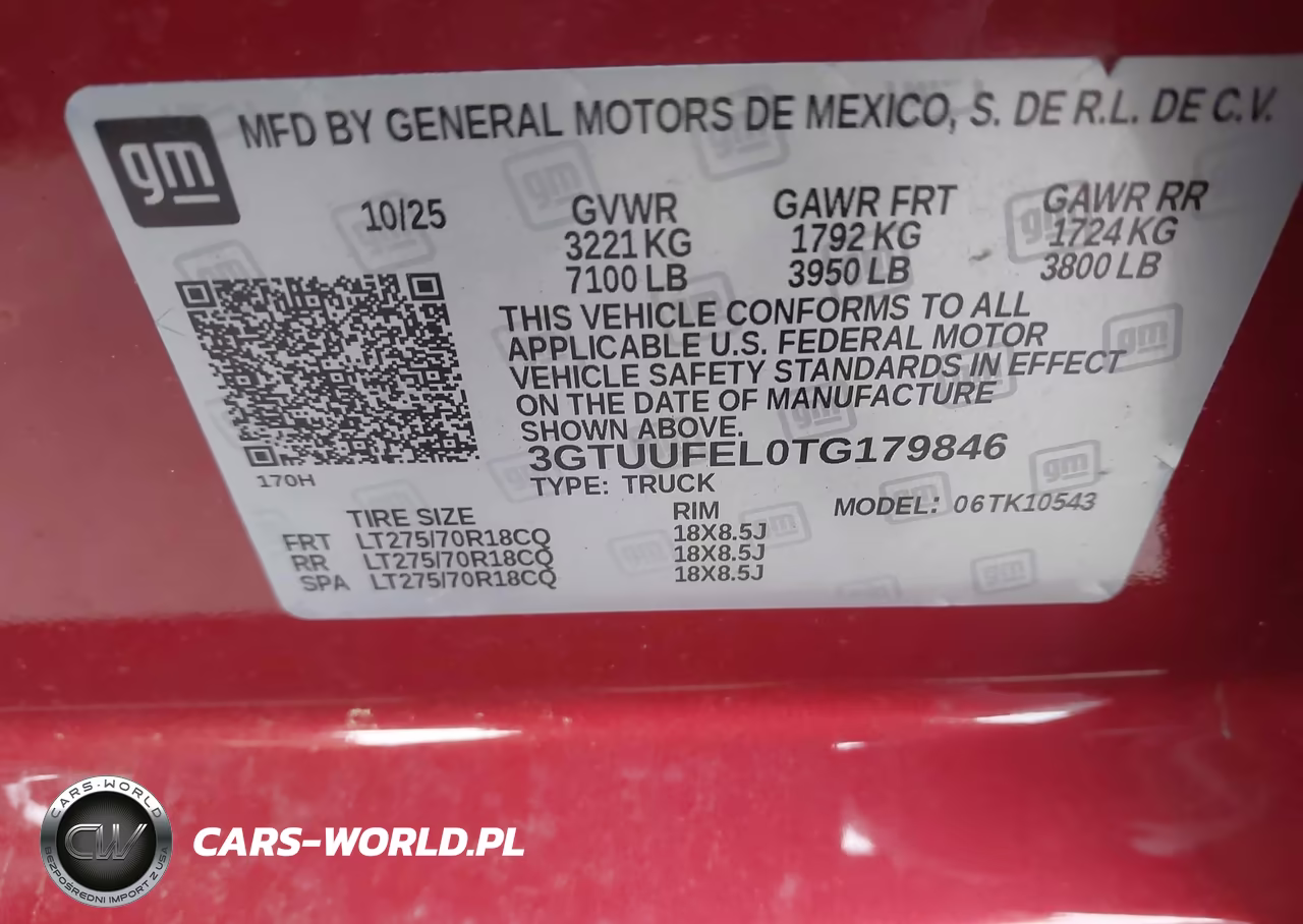 2026 GMC Sierra 1500 , Short Bed, At4X, 4Wd VIN:3GTUUFEL0TG179846 - 9