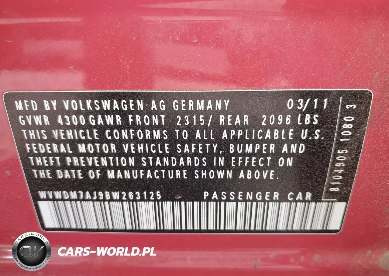 2011 Volkswagen Golf Tdi 4-Door VIN:WVWDM7AJ9BW263125 - 9