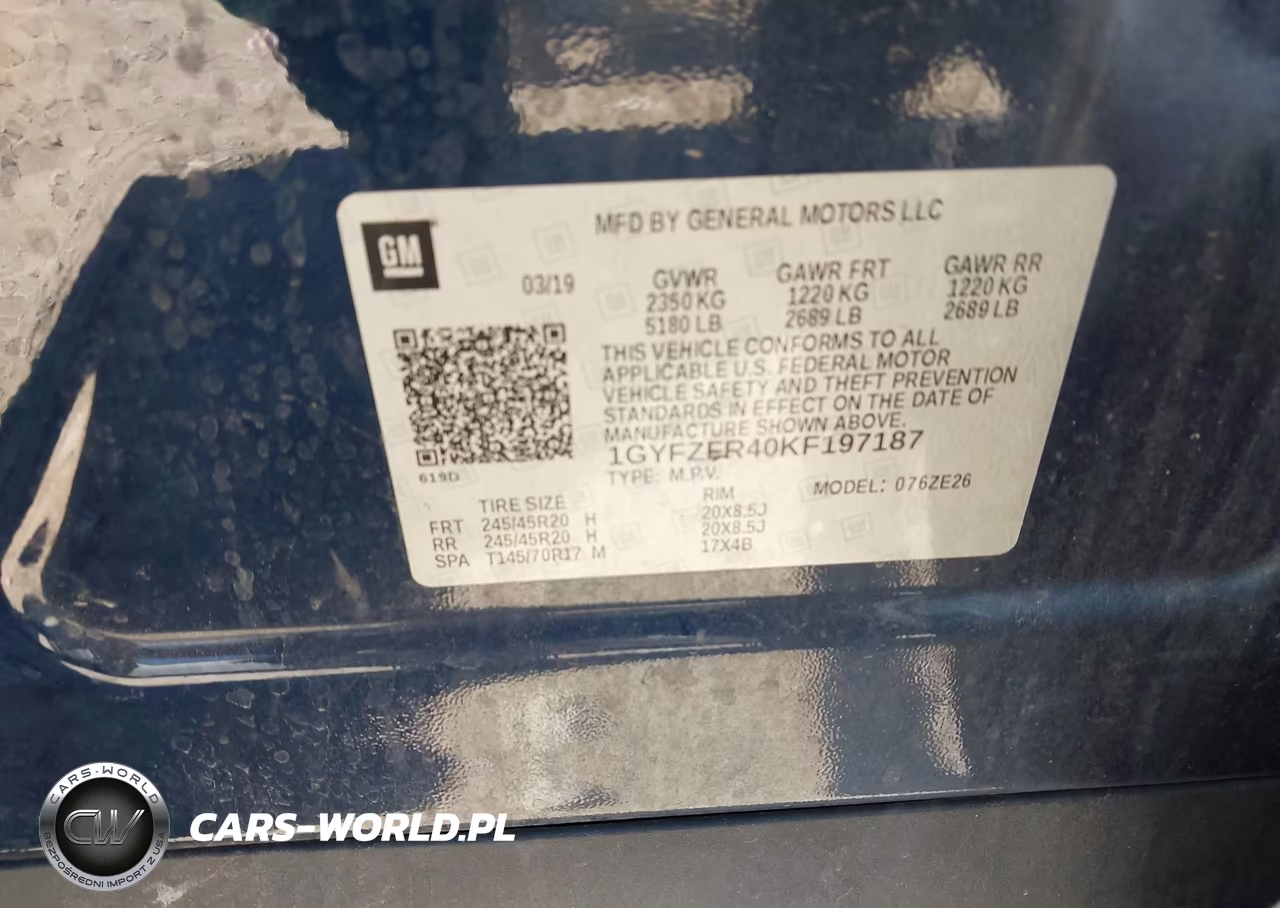2019 Cadillac Xt4 Awd Sport VIN:1GYFZFR40KF197187 - 9