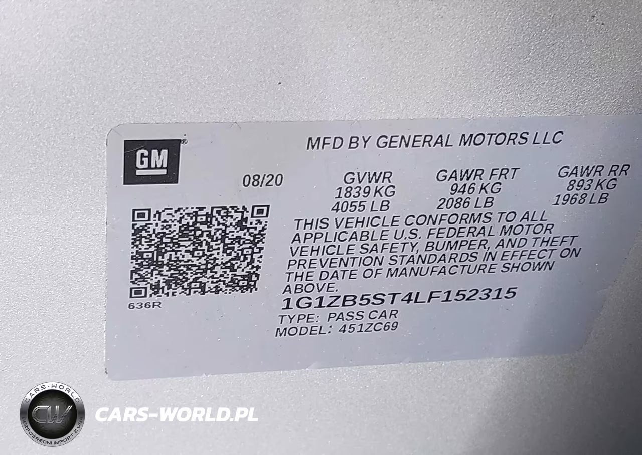 2020 Chevrolet Malibu Fwd Ls VIN:1G1ZB5ST4LF152315 - 9