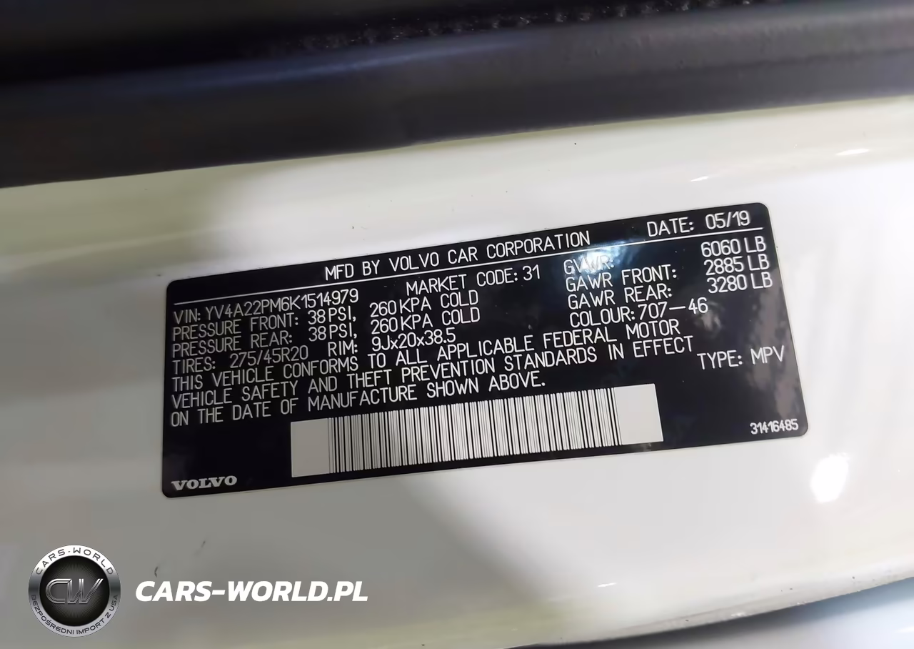2019 Volvo Xc90 T6 R-Design VIN:YV4A22PM6K1514979 - 9