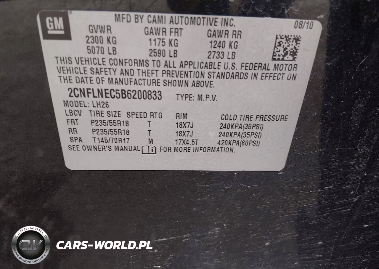 2011 Chevrolet Equinox 2Lt VIN:2CNFLNEC5B6200833 - 9