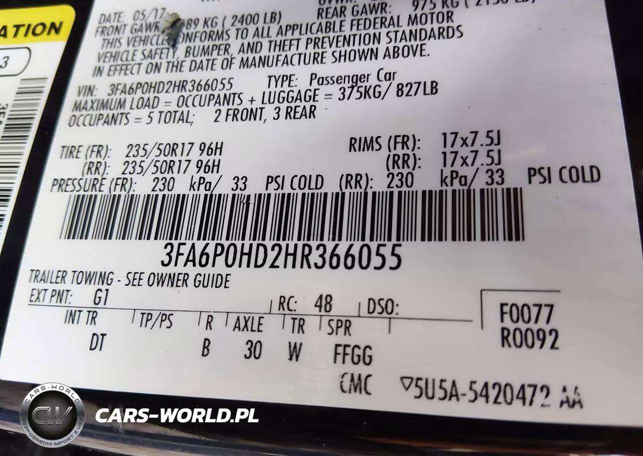 2017 Ford Fusion Se VIN:3FA6P0HD2HR366055 - 9