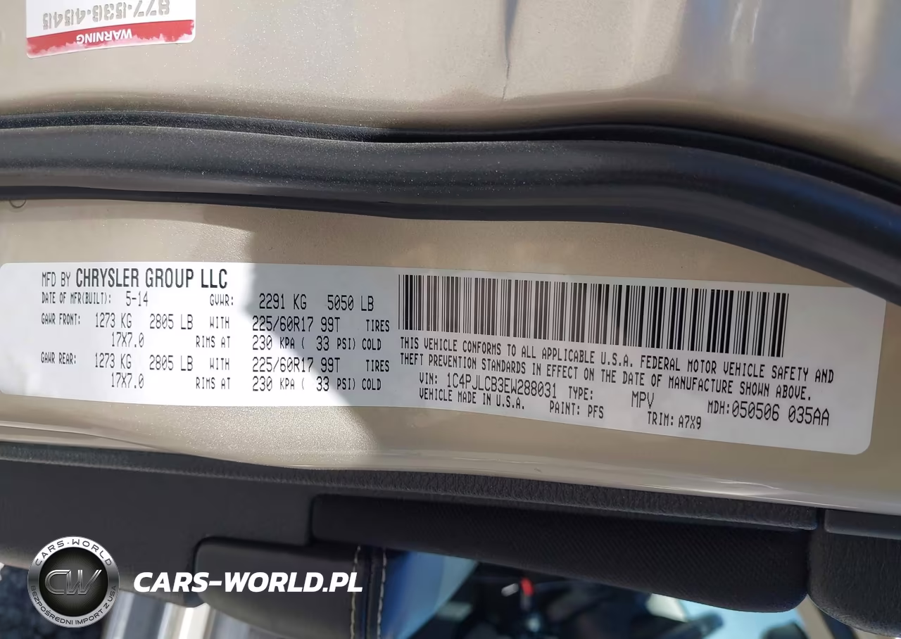 2014 Jeep Cherokee Latitude VIN:1C4PJLCB3EW288031 - 9