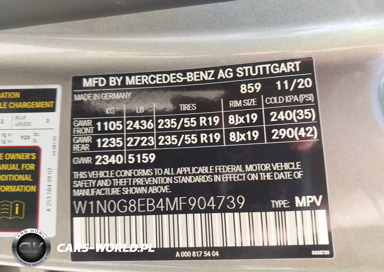 2021 Mercedes-Benz Glc 300 4Matic Suv VIN:W1N0G8EB4MF904739 - 9