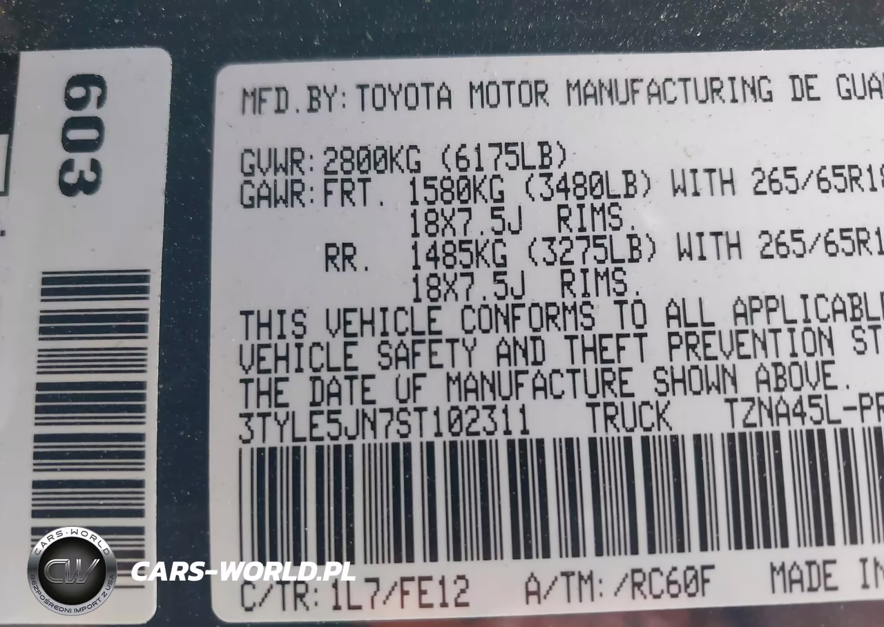 2025 Toyota Tacoma Trd Sport VIN:3TYLE5JN7ST102311 - 9