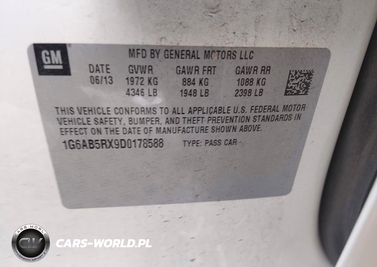 2013 Cadillac Ats Luxury VIN:1G6AB5RX9D0178588 - 9