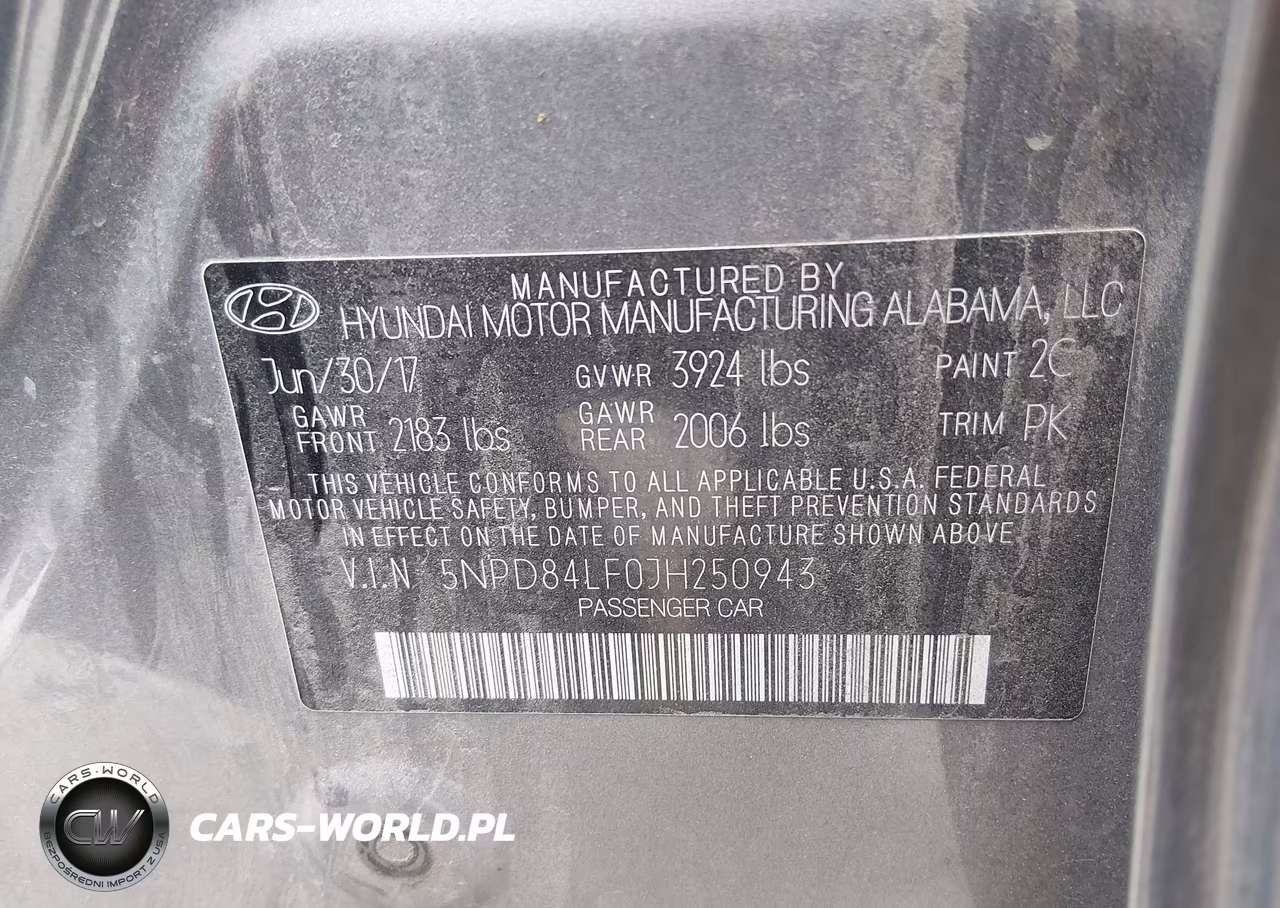 2018 Hyundai Elantra Sel VIN:5NPD84LF0JH250943 - 9