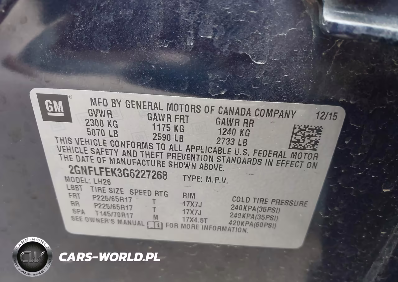 2016 Chevrolet Equinox Lt VIN:2GNFLFEK3G6227268 - 9