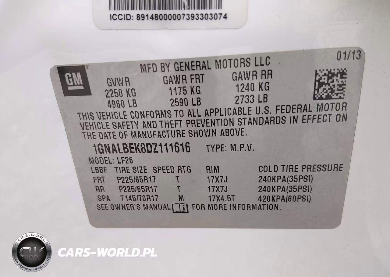 2013 Chevrolet Equinox Ls VIN:1GNALBEK8DZ111616 - 9