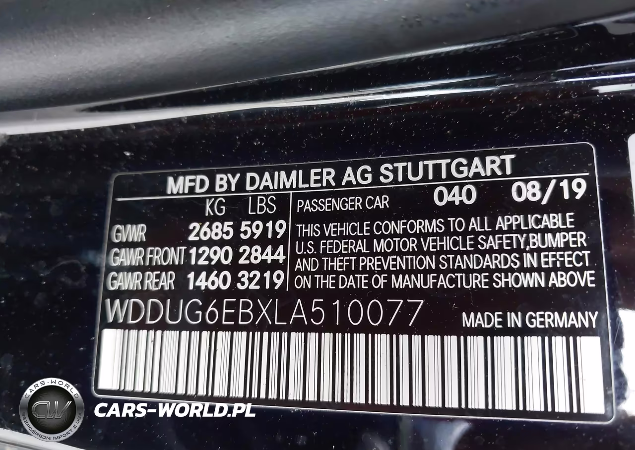 2020 Mercedes-Benz S 450 4Matic VIN:WDDUG6EBXLA510077 - 9