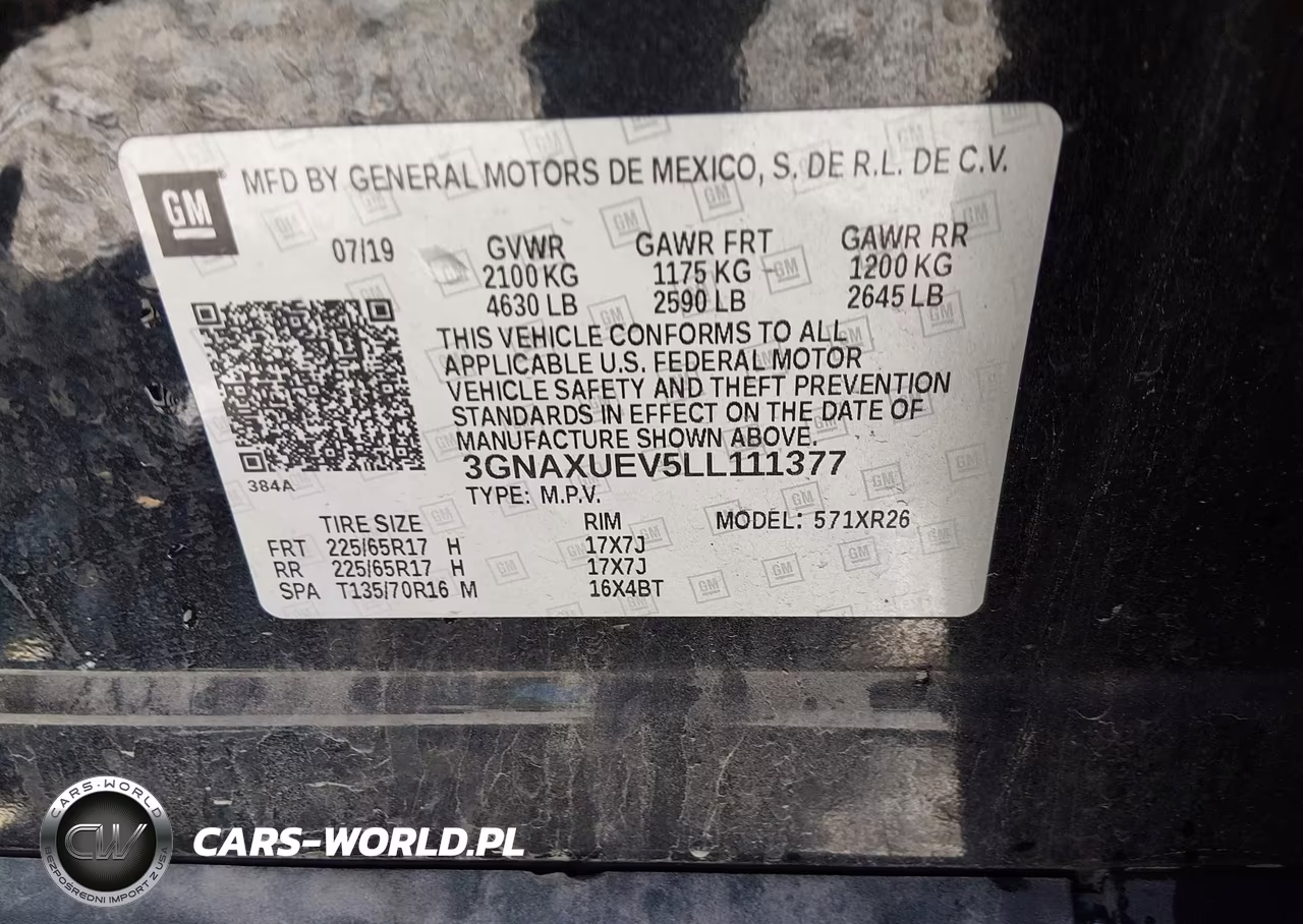 2020 Chevrolet Equinox Awd Lt 1.5L Turbo VIN:3GNAXUEV5LL111377 - 9