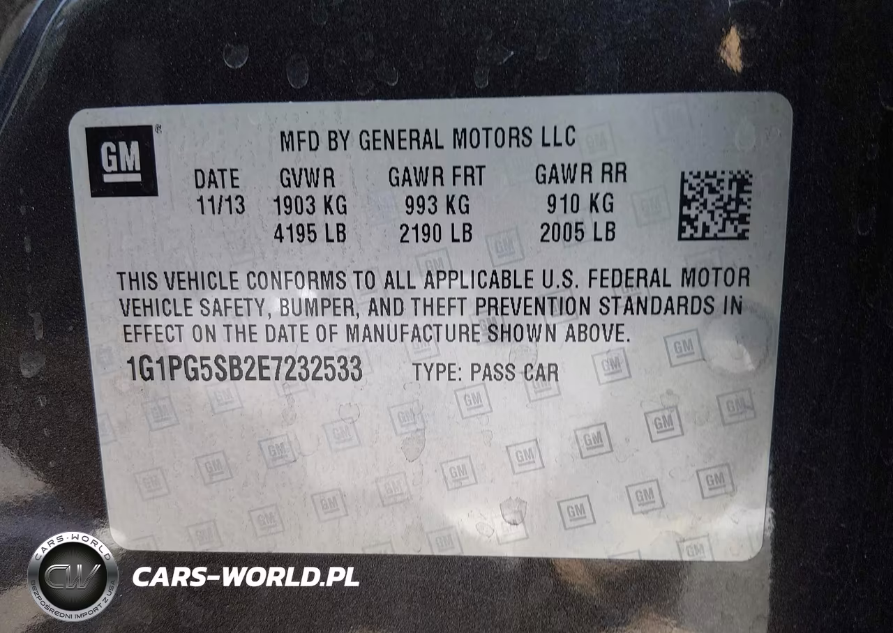 2014 Chevrolet Cruze Ltz VIN:1G1PG5SB2E7232533 - 9