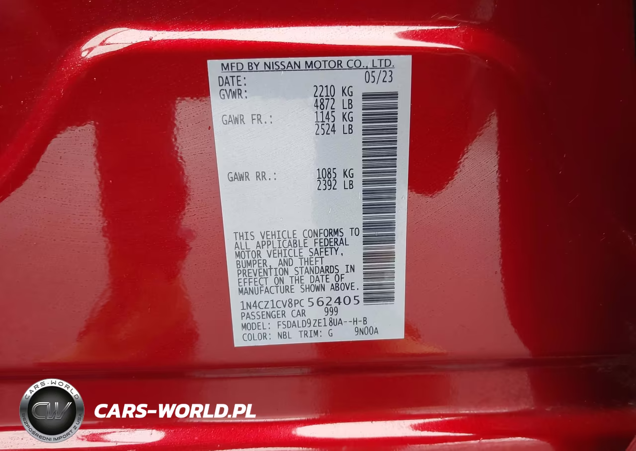 2023 Nissan Leaf Sv Plus 60 Kwh VIN:1N4CZ1CV8PC562405 - 9