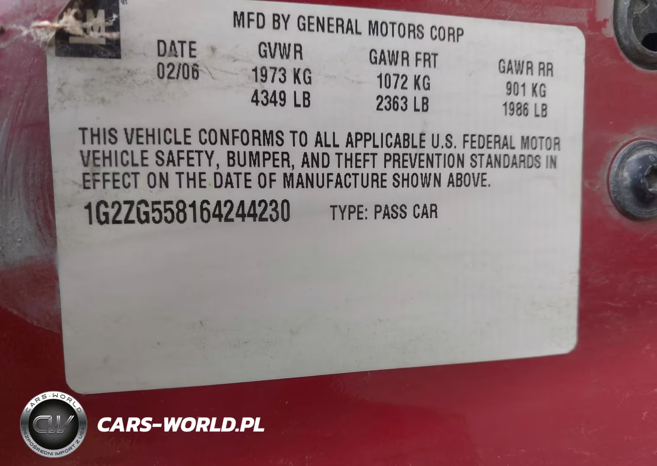2006 Pontiac G6 VIN:1G2ZG558164244230 - 9